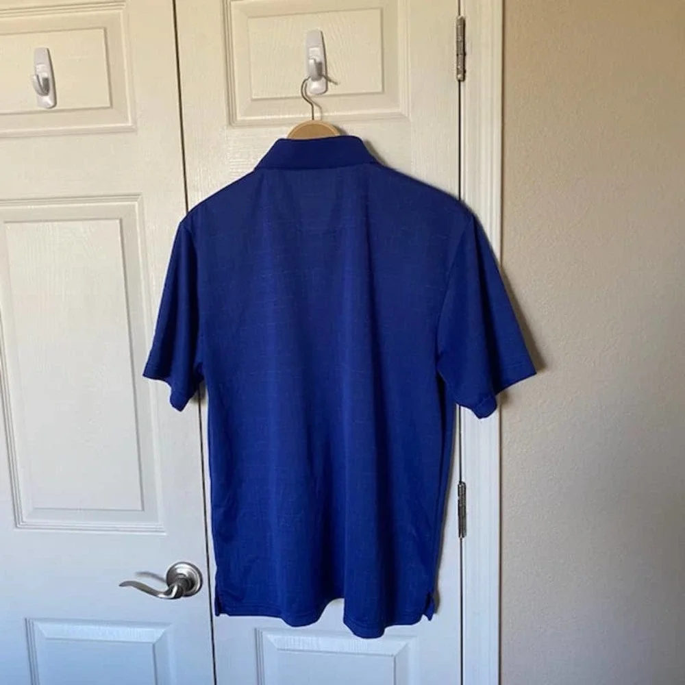 PGA Polo Shirt Men's XL Blue Short Sleeve Logo Polo Top‎